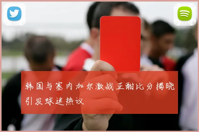 韩国与塞内加尔激战正酣比分揭晓引发球迷热议